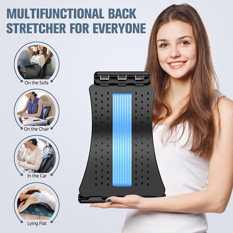 Back Stretcher Magnetotherapy Multi-Level Adjustable Massager